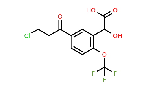 1806391-25-2 | 5-(3-Chloropropanoyl)-2-(trifluoromethoxy)mandelic acid