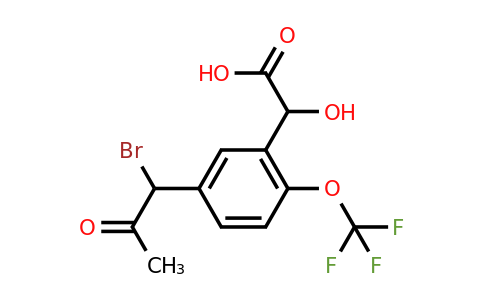 1806391-46-7 | 5-(1-Bromo-2-oxopropyl)-2-(trifluoromethoxy)mandelic acid