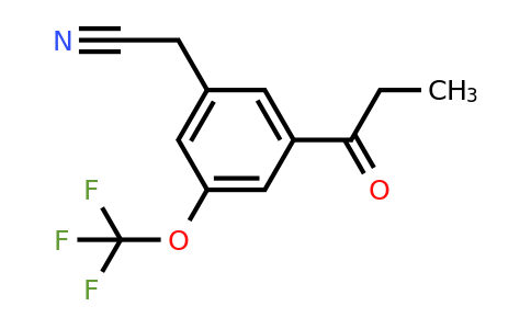 1806392-00-6 | 3-Propionyl-5-(trifluoromethoxy)phenylacetonitrile