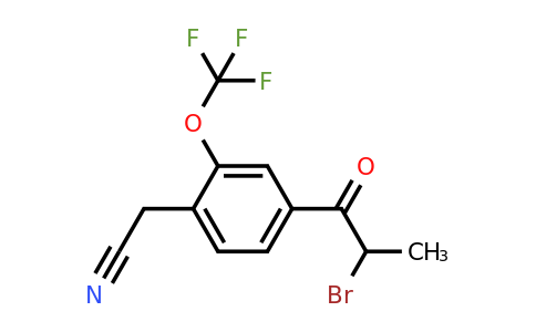 1806392-08-4 | 4-(2-Bromopropanoyl)-2-(trifluoromethoxy)phenylacetonitrile