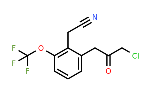 1806392-57-3 | 2-(3-Chloro-2-oxopropyl)-6-(trifluoromethoxy)phenylacetonitrile