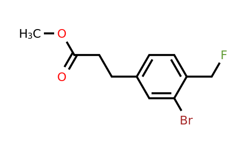 1806392-94-8 | Methyl 3-(3-bromo-4-(fluoromethyl)phenyl)propanoate