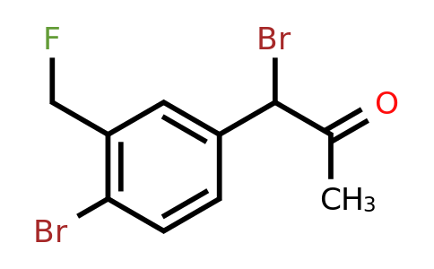 1806393-26-9 | 1-Bromo-1-(4-bromo-3-(fluoromethyl)phenyl)propan-2-one