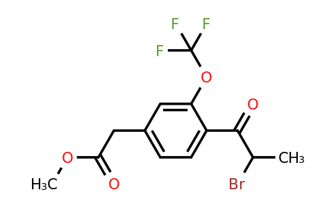 1806394-17-1 | Methyl 4-(2-bromopropanoyl)-3-(trifluoromethoxy)phenylacetate
