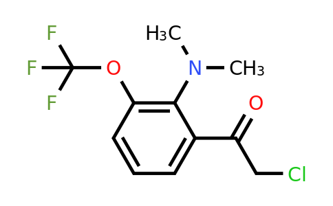 1806394-22-8 | 2'-Dimethylamino-3'-(trifluoromethoxy)phenacyl chloride