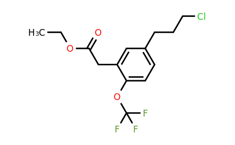 1806394-36-4 | Ethyl 5-(3-chloropropyl)-2-(trifluoromethoxy)phenylacetate