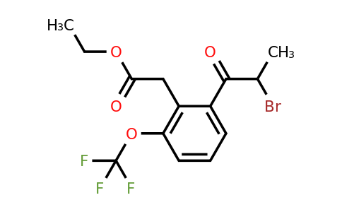 1806394-56-8 | Ethyl 2-(2-bromopropanoyl)-6-(trifluoromethoxy)phenylacetate