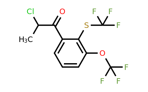 1806394-70-6 | 2-Chloro-1-(3-(trifluoromethoxy)-2-(trifluoromethylthio)phenyl)propan-1-one
