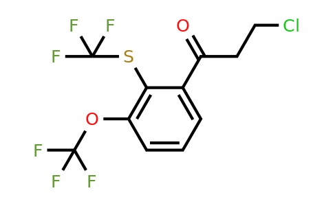 1806394-89-7 | 3-Chloro-1-(3-(trifluoromethoxy)-2-(trifluoromethylthio)phenyl)propan-1-one