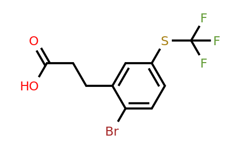 1806394-94-4 | 3-(2-Bromo-5-(trifluoromethylthio)phenyl)propanoic acid