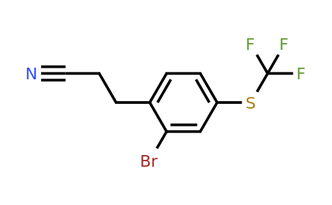 1806395-29-8 | 3-(2-Bromo-4-(trifluoromethylthio)phenyl)propanenitrile