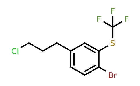1806395-48-1 | 1-Bromo-4-(3-chloropropyl)-2-(trifluoromethylthio)benzene