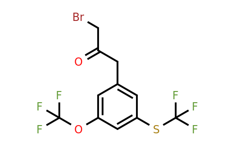 1806395-68-5 | 1-Bromo-3-(3-(trifluoromethoxy)-5-(trifluoromethylthio)phenyl)propan-2-one