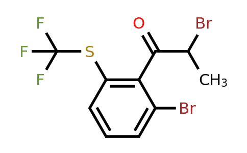 1806395-71-0 | 2-Bromo-1-(2-bromo-6-(trifluoromethylthio)phenyl)propan-1-one