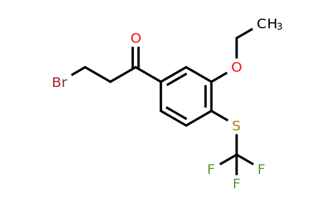 1806396-37-1 | 3-Bromo-1-(3-ethoxy-4-(trifluoromethylthio)phenyl)propan-1-one