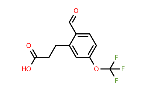 1806396-53-1 | 3-(2-Formyl-5-(trifluoromethoxy)phenyl)propanoic acid