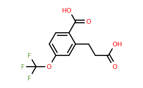 1806396-70-2 | 2-(2-Carboxyethyl)-4-(trifluoromethoxy)benzoic acid