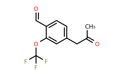 4-(2-Oxopropyl)-2-(trifluoromethoxy)benzaldehyde