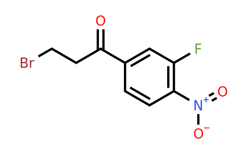 1806398-10-6 | 3-Bromo-1-(3-fluoro-4-nitrophenyl)propan-1-one