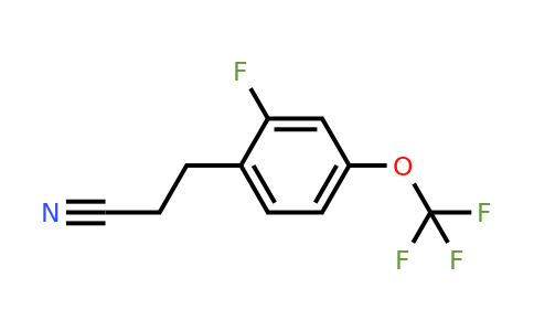 1806398-42-4 | 3-(2-Fluoro-4-(trifluoromethoxy)phenyl)propanenitrile