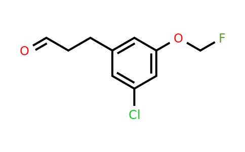 1806398-80-0 | 3-(3-Chloro-5-(fluoromethoxy)phenyl)propanal