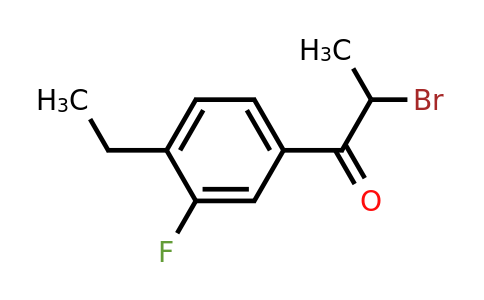 1806399-01-8 | 2-Bromo-1-(4-ethyl-3-fluorophenyl)propan-1-one