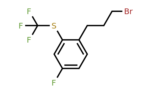 1806399-10-9 | 1-(3-Bromopropyl)-4-fluoro-2-(trifluoromethylthio)benzene