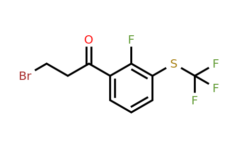 1806399-20-1 | 3-Bromo-1-(2-fluoro-3-(trifluoromethylthio)phenyl)propan-1-one