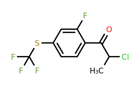 1806399-26-7 | 2-Chloro-1-(2-fluoro-4-(trifluoromethylthio)phenyl)propan-1-one