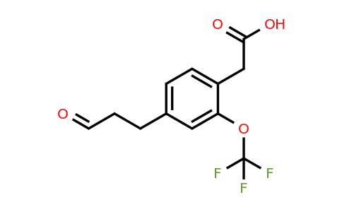 1806399-28-9 | 4-(3-Oxopropyl)-2-(trifluoromethoxy)phenylacetic acid