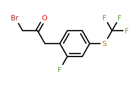 1806399-34-7 | 1-Bromo-3-(2-fluoro-4-(trifluoromethylthio)phenyl)propan-2-one