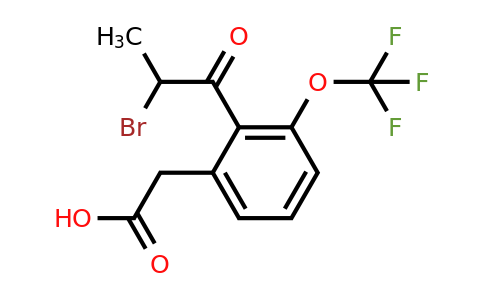 1806399-43-8 | 2-(2-Bromopropanoyl)-3-(trifluoromethoxy)phenylacetic acid