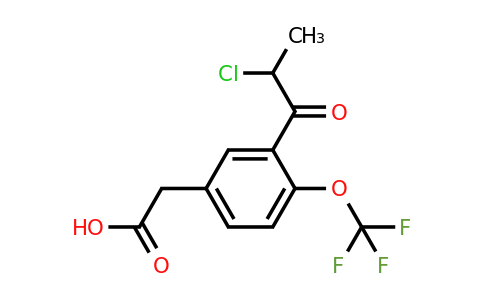 1806399-58-5 | 3-(2-Chloropropanoyl)-4-(trifluoromethoxy)phenylacetic acid