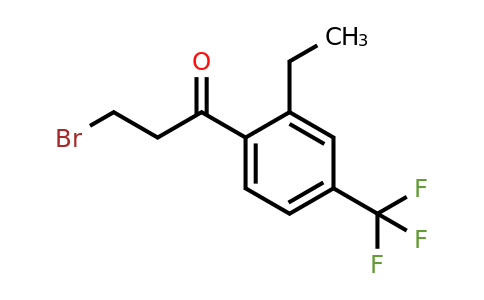 1806400-58-7 | 3-Bromo-1-(2-ethyl-4-(trifluoromethyl)phenyl)propan-1-one