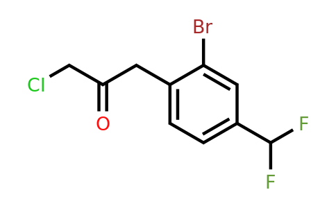 1806400-95-2 | 1-(2-Bromo-4-(difluoromethyl)phenyl)-3-chloropropan-2-one