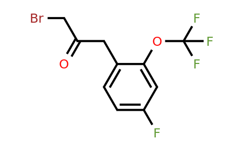 1806402-12-9 | 1-Bromo-3-(4-fluoro-2-(trifluoromethoxy)phenyl)propan-2-one