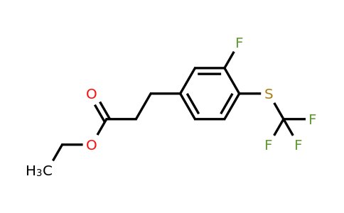 1806402-59-4 | Ethyl 3-(3-fluoro-4-(trifluoromethylthio)phenyl)propanoate