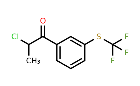 1806403-45-1 | 2-Chloro-1-(3-(trifluoromethylthio)phenyl)propan-1-one