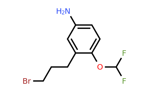 1806404-48-7 | 3-(3-Bromopropyl)-4-(difluoromethoxy)aniline