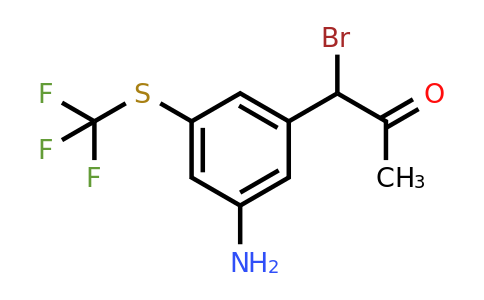 1806404-56-7 | 1-(3-Amino-5-(trifluoromethylthio)phenyl)-1-bromopropan-2-one