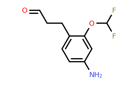 1806404-57-8 | 3-(4-Amino-2-(difluoromethoxy)phenyl)propanal