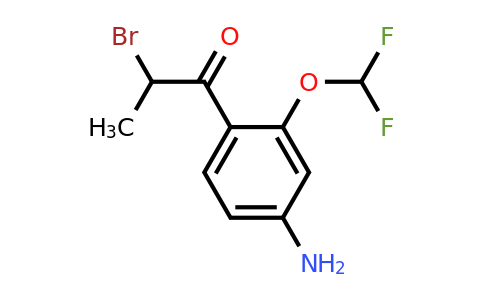 1806404-72-7 | 1-(4-Amino-2-(difluoromethoxy)phenyl)-2-bromopropan-1-one
