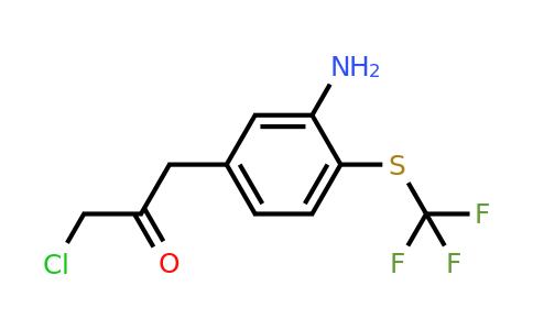 1806404-75-0 | 1-(3-Amino-4-(trifluoromethylthio)phenyl)-3-chloropropan-2-one