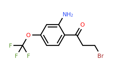 1806405-67-3 | 1-(2-Amino-4-(trifluoromethoxy)phenyl)-3-bromopropan-1-one