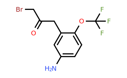 1806406-08-5 | 1-(5-Amino-2-(trifluoromethoxy)phenyl)-3-bromopropan-2-one
