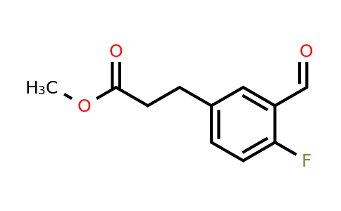 1806406-18-7 | Methyl 4-fluoro-3-formylphenylpropanoate