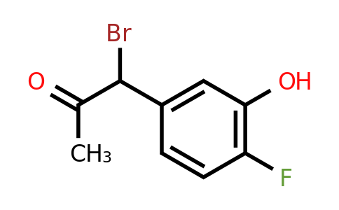 1806407-29-3 | 1-Bromo-1-(4-fluoro-3-hydroxyphenyl)propan-2-one