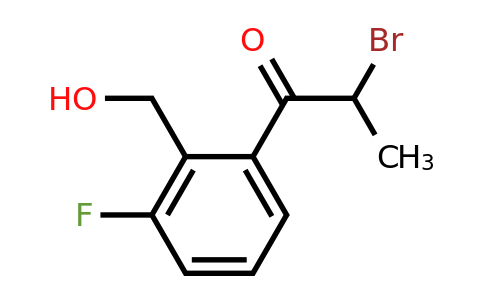 1806407-60-2 | 2-Bromo-1-(3-fluoro-2-(hydroxymethyl)phenyl)propan-1-one