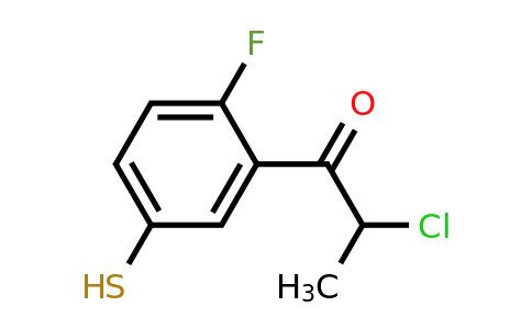 1806408-36-5 | 2-Chloro-1-(2-fluoro-5-mercaptophenyl)propan-1-one