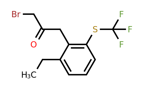 1806408-53-6 | 1-Bromo-3-(2-ethyl-6-(trifluoromethylthio)phenyl)propan-2-one